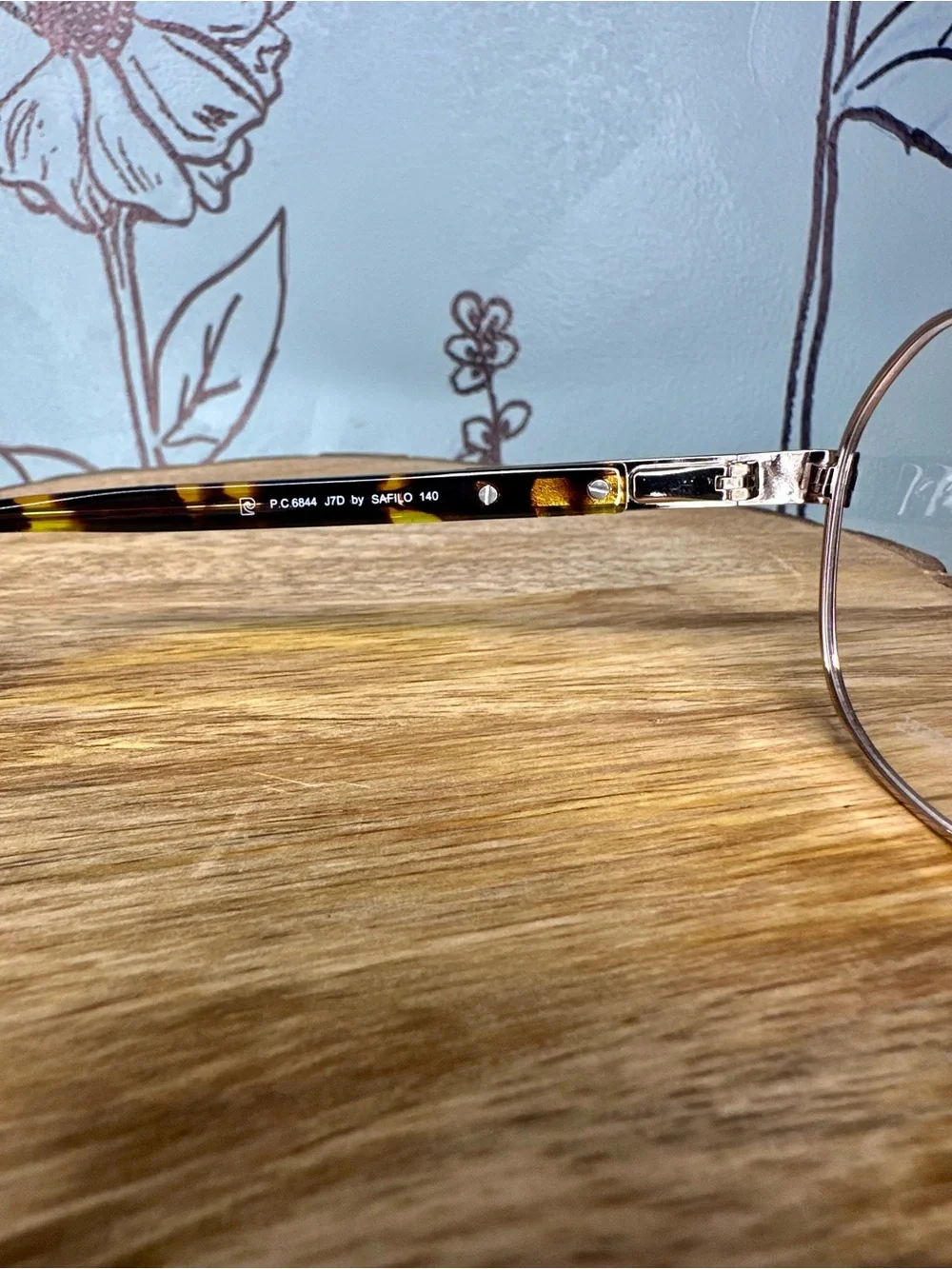 Pierre Cardin Pilot Style Copper Metal Frame Glasses